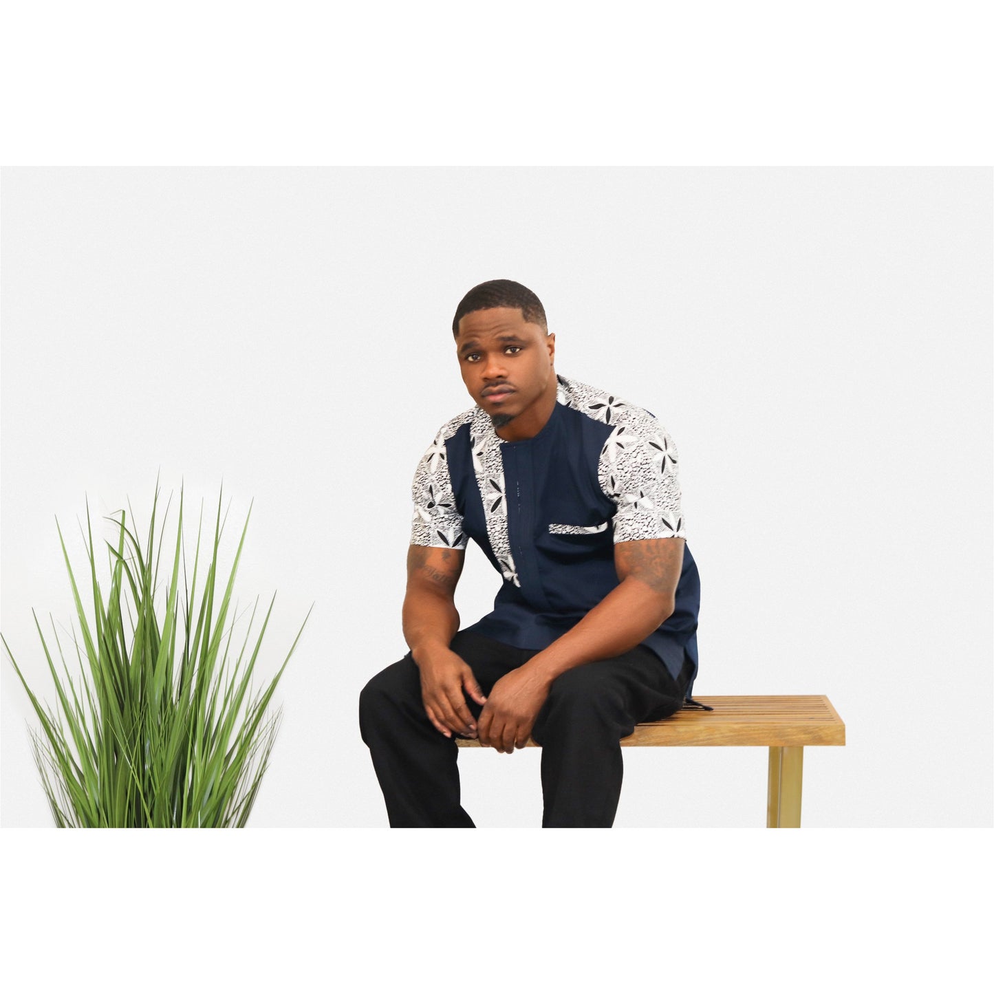 Kweku African Print Men's Shirt
