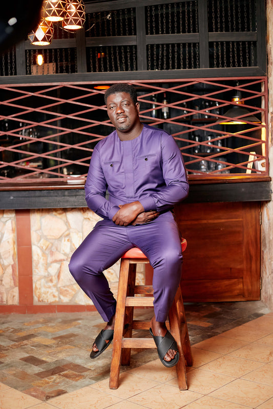 Men's Regal Purple Kaftan