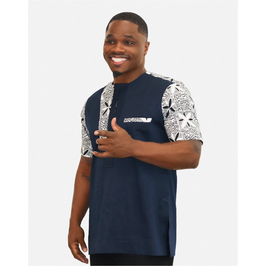 Kweku African Print Men's Shirt