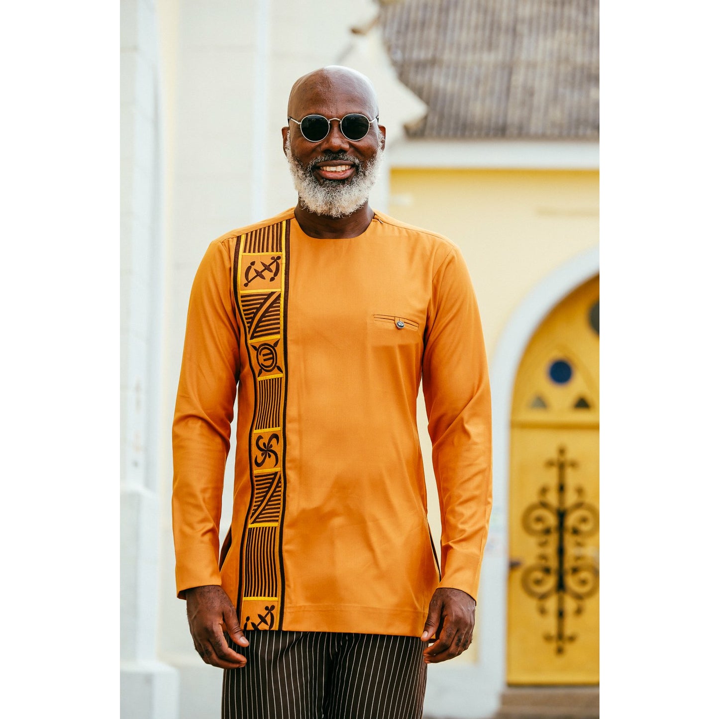 Adinkra Embroidered Shirt