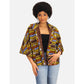 The Honey Cape - Multi/Brown African Print