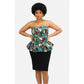 Cantoment African Print Bustier