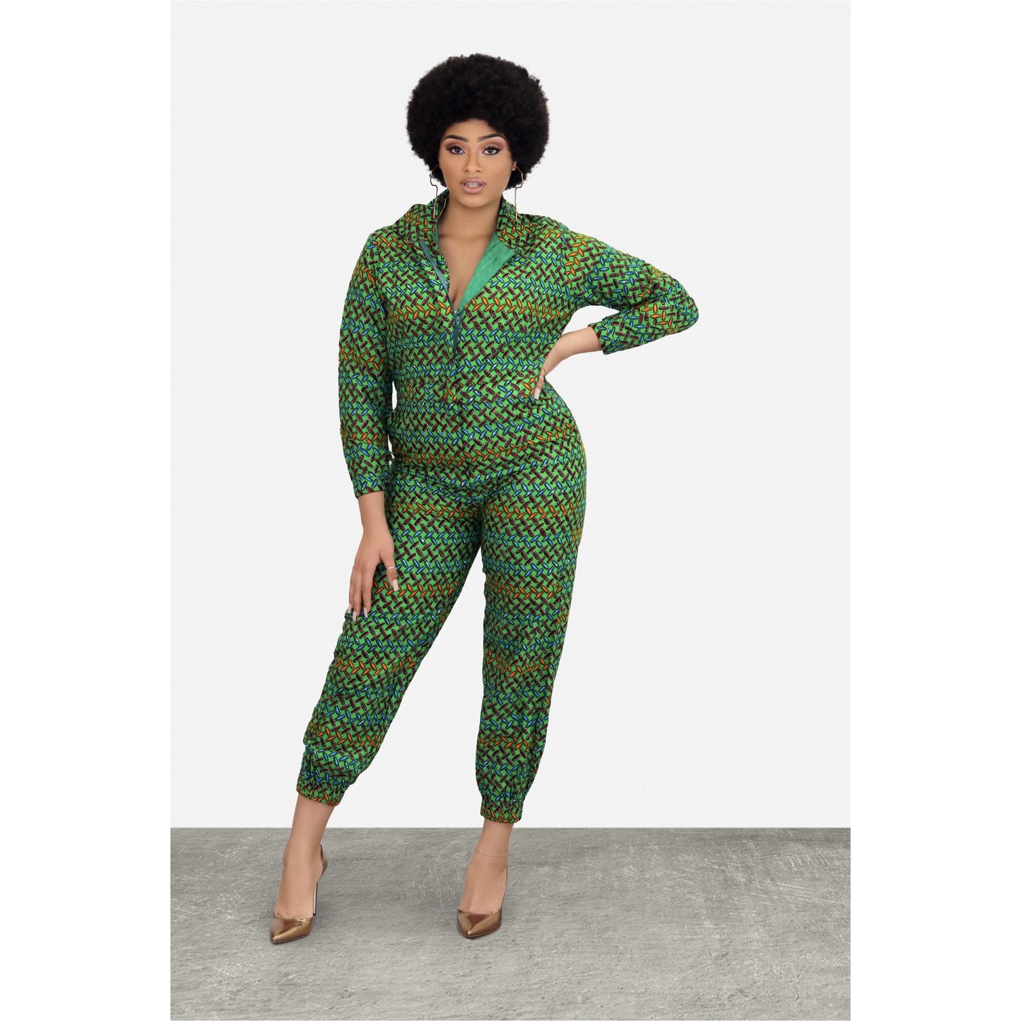 Women's Effie Ankara African Jumpsuit