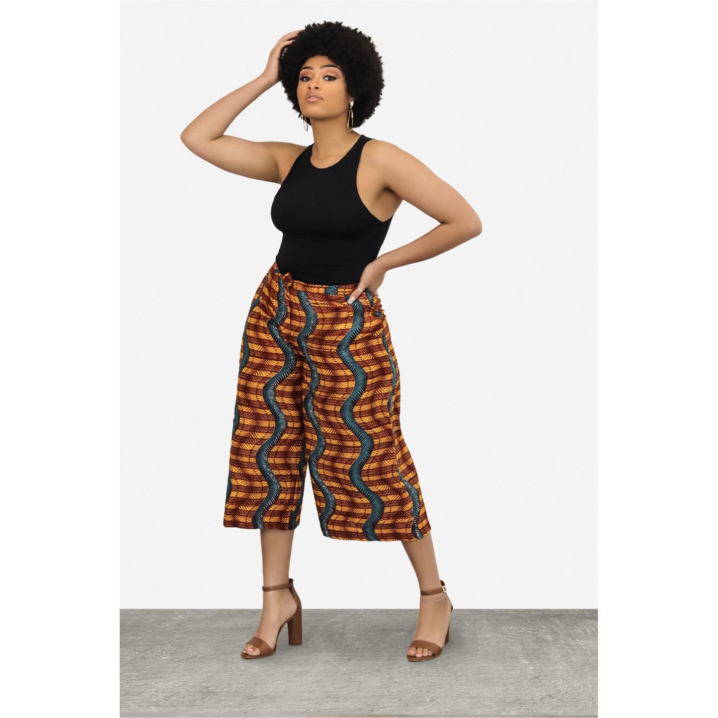 Tema High Waist Wide-Leg Trousers