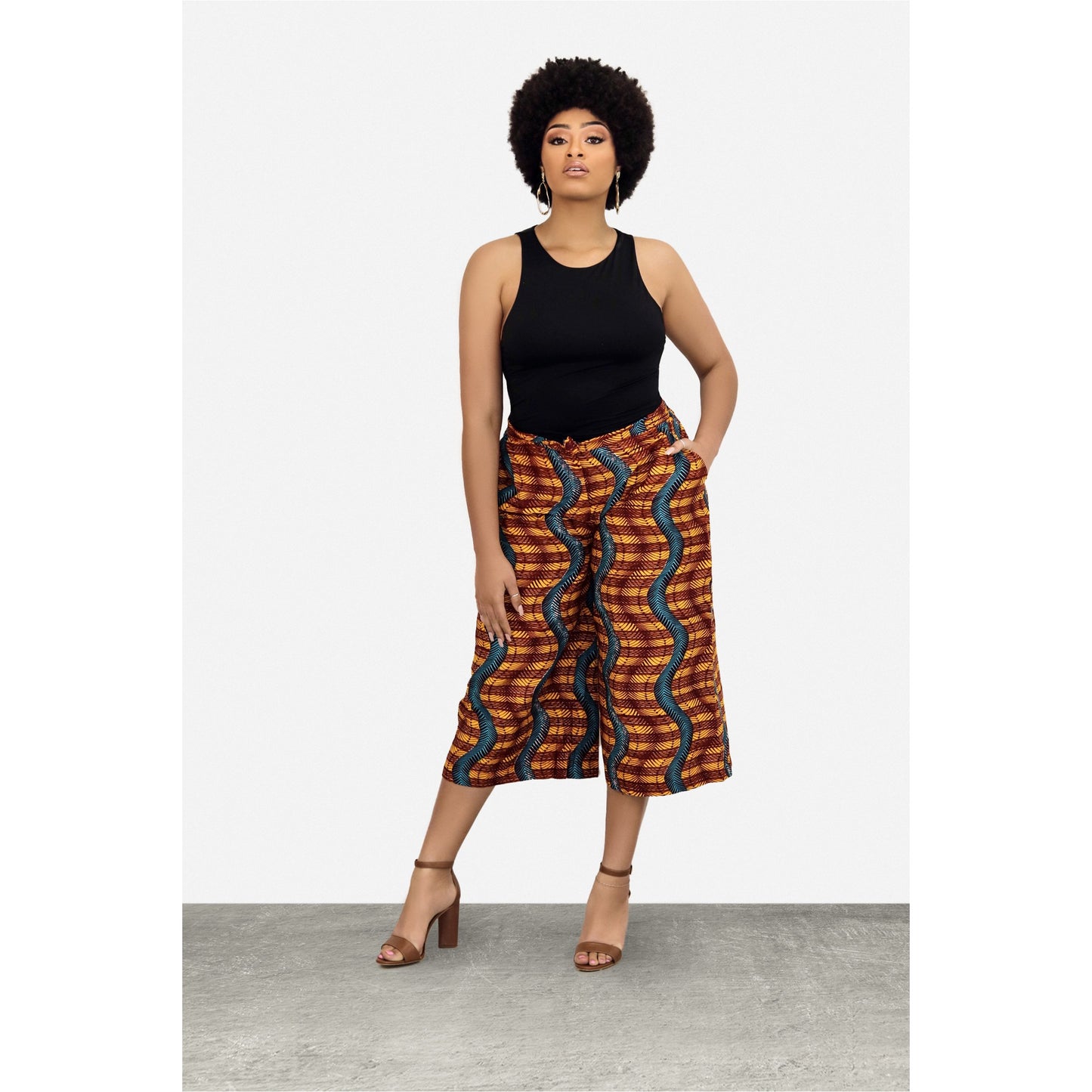 Tema High Waist Wide-Leg Trousers