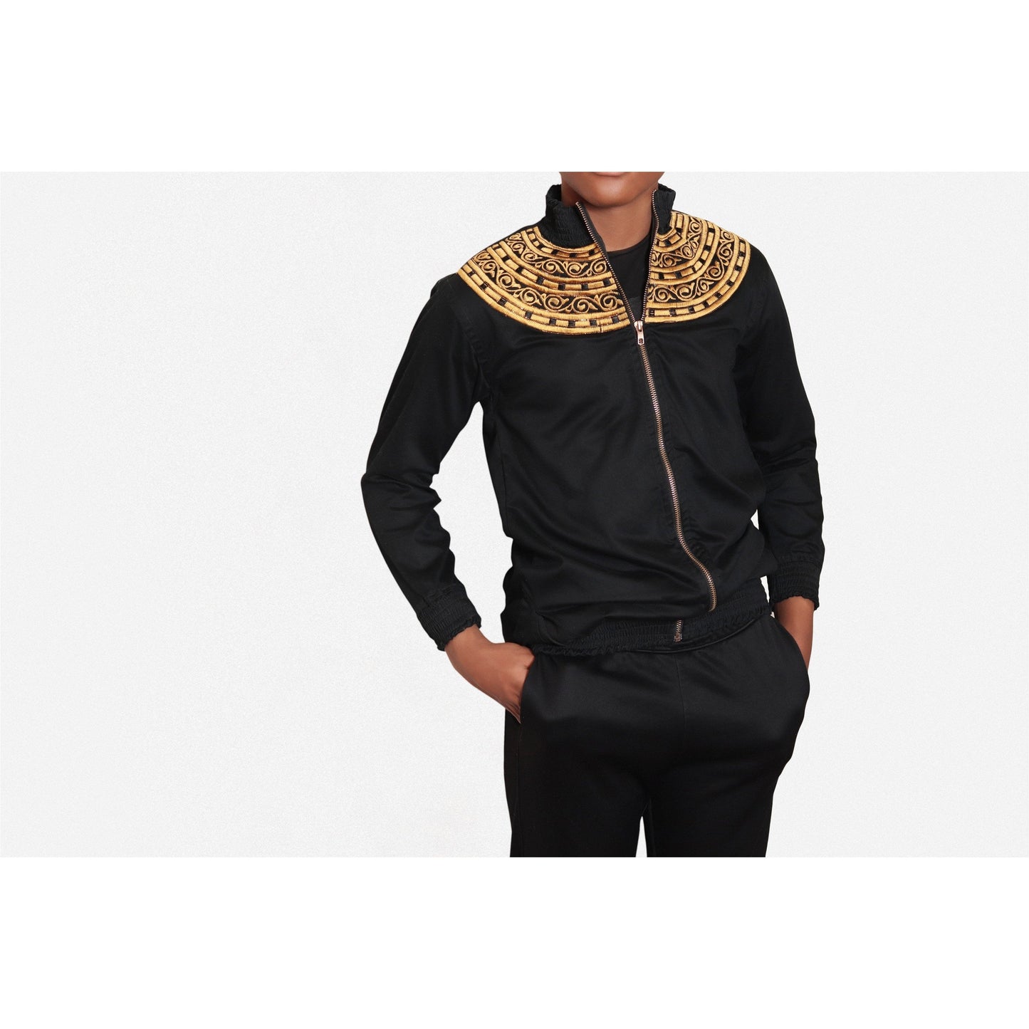 Ekow Black Bomber Jacket